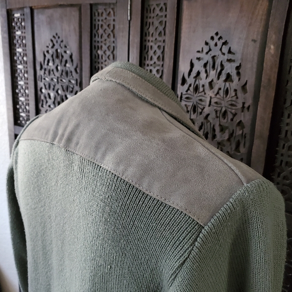 Vintage Leather sweater jacket - Picture 12 of 16